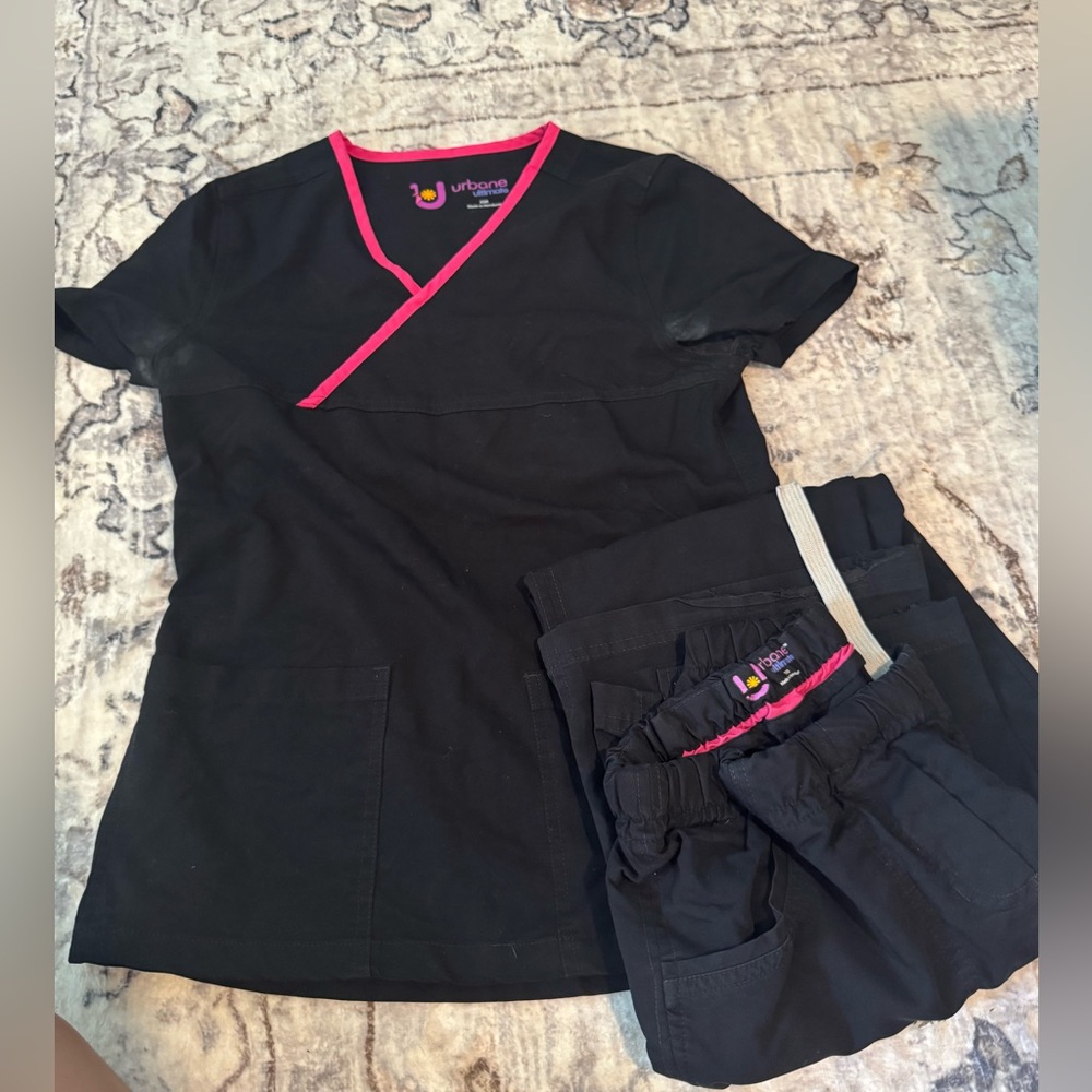 Urbane Black and Pink Intimates Sleepwear Set